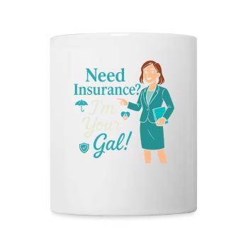 Brauchen Sie eine Versicherung? Ich bin Ihr Mann! - Tasse - Weiß - Vorne