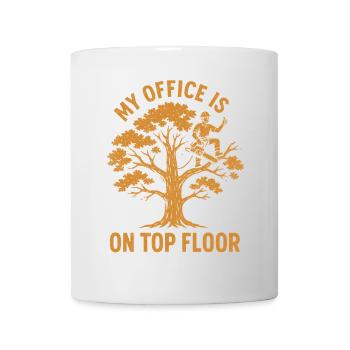 Mein Büro ist im obersten Stockwerk - Tasse - Weiß - Vorne