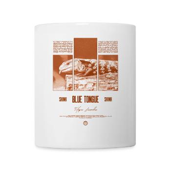 Blue Tongue Skink Reptile Keeper Streetwear - Tasse - Weiß - Vorne
