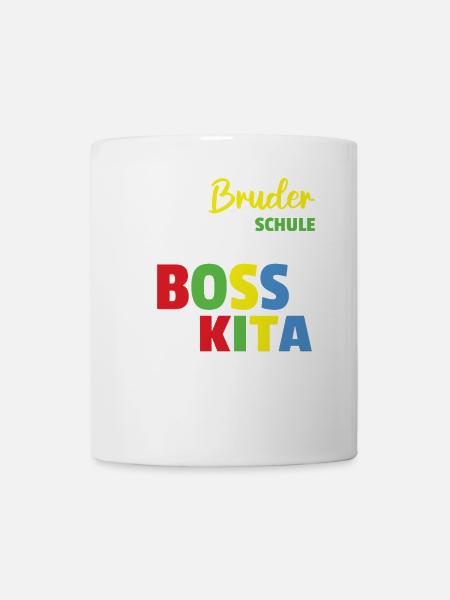 Mein Bruder kommt in die Schule - Kita - Tasse - Weiß