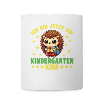 ich bin jetzt ein Kindergartenkind 2025 - Tasse - Weiß - Vorne