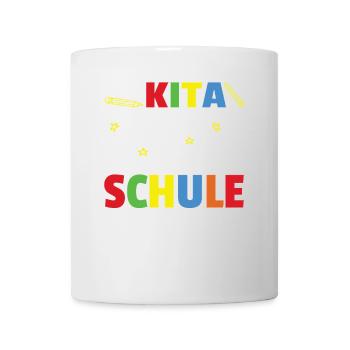 Kita Abschied Hallo Schule ich bin soweit! - Tasse - Weiß - Vorne
