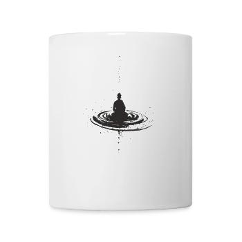Japanische Meditation – Zen Ruhe im Wasser - Tasse - Weiß - Vorne
