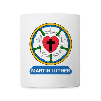 Lutherrose Martin Luther Symbol Wappen - Tasse - Weiß - Vorne