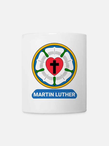 Lutherrose Martin Luther Symbol Wappen - Tasse - Weiß