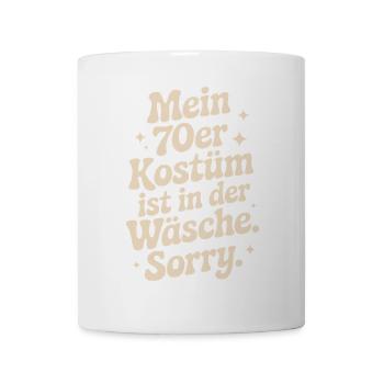 70s Costume Is In The Lingerie 70s Party 70s - Mug - white - Front