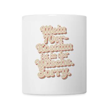70s Costume Is In The Lingerie 70s Party 70s - Mug - white - Front