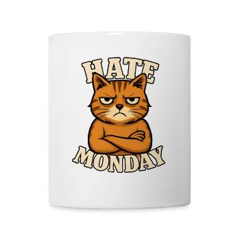 Mürrische Katze Katzenliebhaber - Tasse - Weiß - Vorne