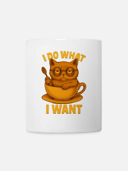 Katze in Teetasse - Tasse - Weiß