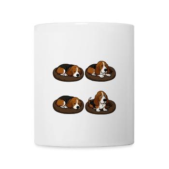 Basset Hound - Mug - white - Front
