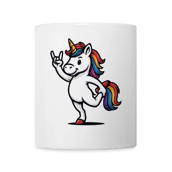 Unicorn Rockhorn Sayings Fun Design - Mug - white - Front