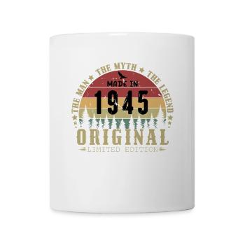 1945 Geburtstag 1945 Jahrgang Geburtstag 1945 - Tasse - Weiß - Vorne