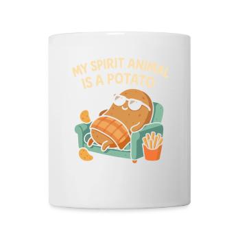 Mein Seelentier ist eine Kartoffel - Tasse - Weiß - Vorne