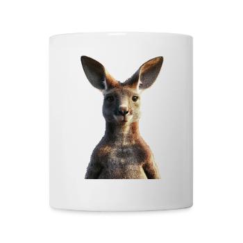 Kangourou Australie Outback Kangourous mignons sauvages - Mug blanc - blanc - Devant