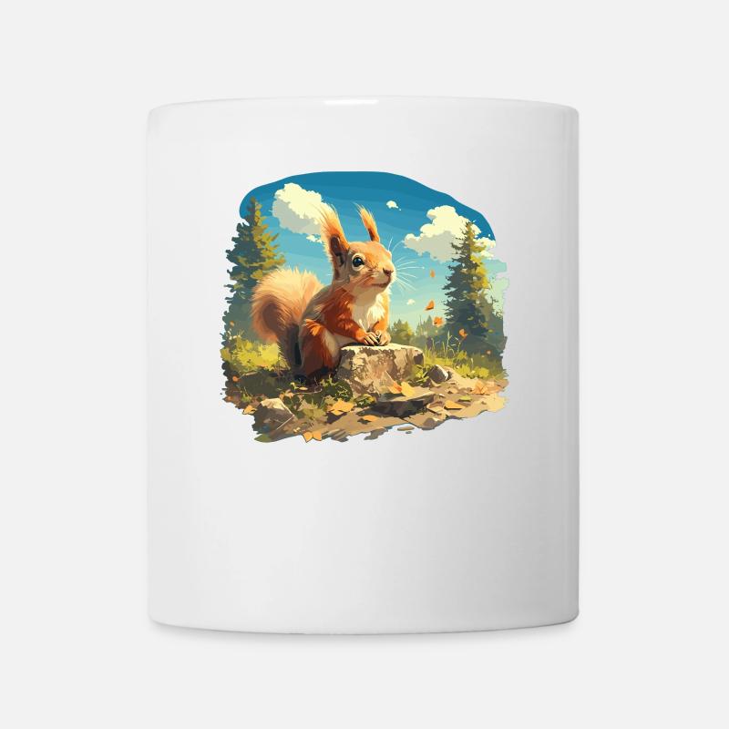 Eichhörnchen - Tasse - Weiß