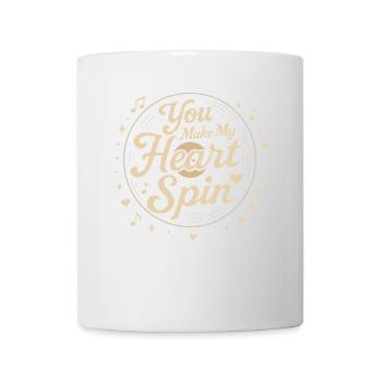 Du bringst mein Herz zum Rasen - Tasse - Weiß - Vorne