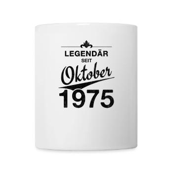50th Birthday Legendary since October 1975 Vintage - Mug - white - Front