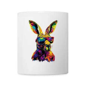 Kangourou Australie Outback Kangourous mignons sauvages - Mug blanc - blanc - Devant