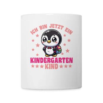 ich bin jetzt ein Kindergartenkind 2025 - Tasse - Weiß - Vorne
