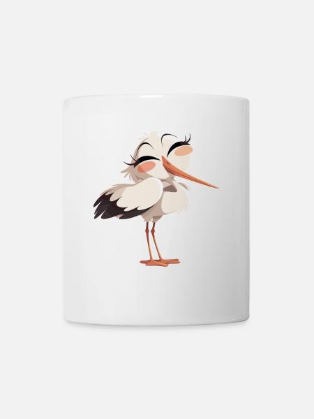 Störche Storch - Tasse - Weiß