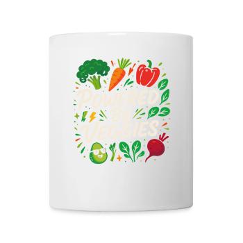 Angetrieben von Veggies - Tasse - Weiß - Vorne