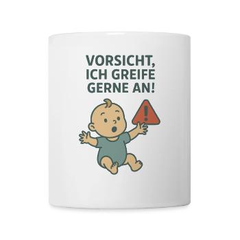 Cool, cute baby design for all kids - Mug - white - Front