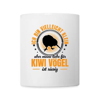 L’oiseau kiwi est un petit oiseau kiwi de Nouvelle-Zélande - Mug blanc - blanc - Devant