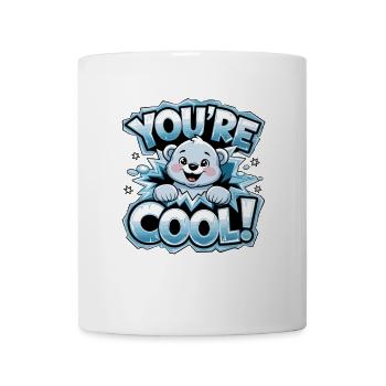Bär, Du Bist Cool - Lustiger Eisbär Mit - Tasse - Weiß - Vorne