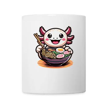 Axolotl with noodles ramen kawaii axolotl - Mug - white - Front