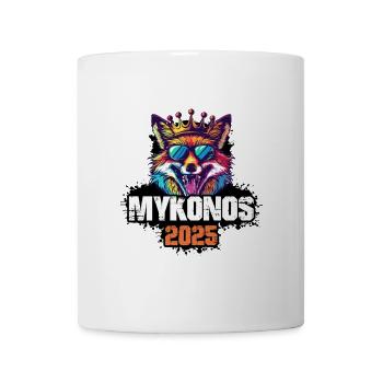 Mykonos 2025 Urlaub Fuchs - Tasse - Weiß - Vorne