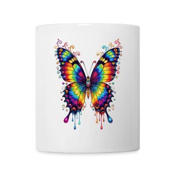 Butterfly Wings Colorful Butterfly Butterflies - Mug - white - Front