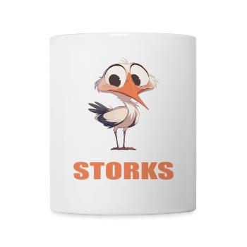 Störche Storch - Tasse - Weiß - Vorne