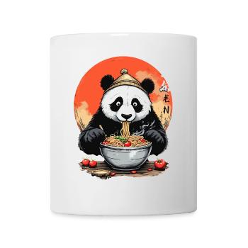 Kawaii Panda Ramen Japan Style Design - Mug - white - Front