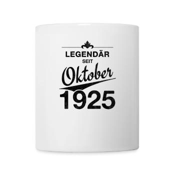 100e anniversaire Légendaire depuis octobre 1925 - Mug blanc - blanc - Devant