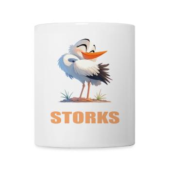 Störche Storch - Tasse - Weiß - Vorne