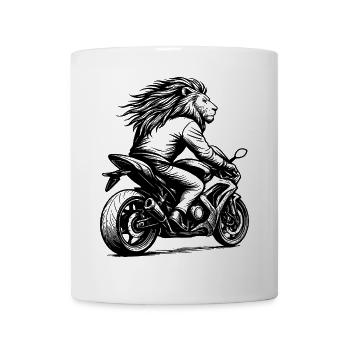 Lio as a biker - Tasse - Weiß - Vorne