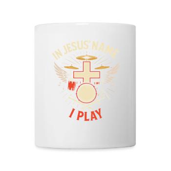 In Jesu Namen spiele ich - Tasse - Weiß - Vorne
