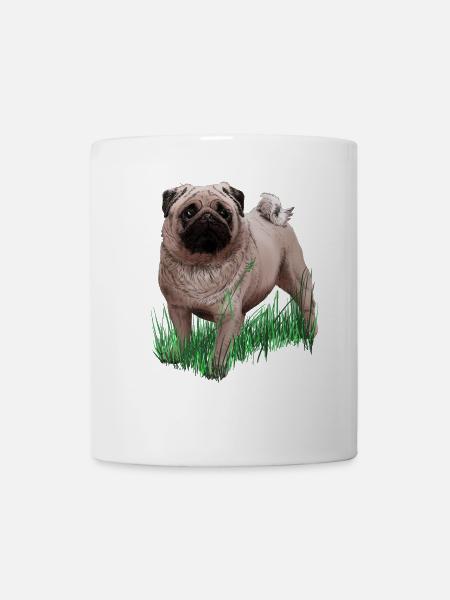 Mops - Tasse - Weiß