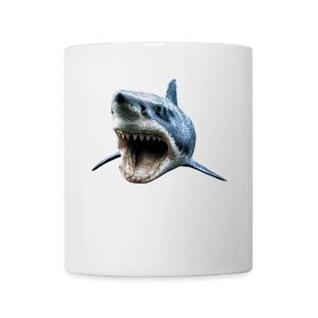 Hai Haifisch Tigerhai Taucher Süße Haie Weißer Hai - Tasse - Weiß - Vorne