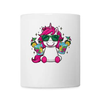 Licorne Cocktail Alcool Fête Célébrations Vacances Enterrement de vie de garçon - Mug blanc - blanc - Devant