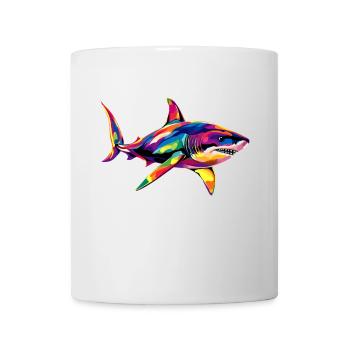 Hai Haifisch Tigerhai Taucher Süße Haie Weißer Hai - Tasse - Weiß - Vorne