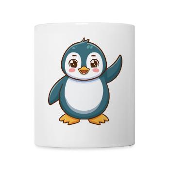 Niedlicher Pinguin Illustration - Tasse - Weiß - Vorne