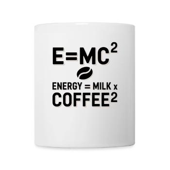 E=MC2 Physics Saying Caffeine Nerd Energy Coffee - Mug - white - Front