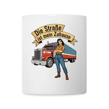 Die Straße ist mein Zuhause - Tasse - Weiß - Vorne