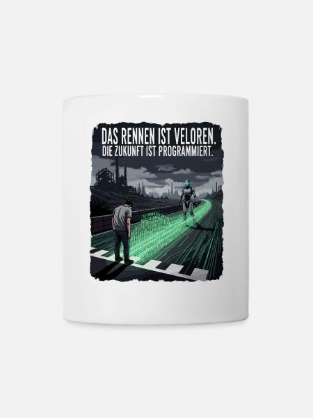 Zukunft Rennen - Tasse - Weiß