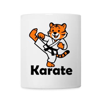 Karate Tiger - Tasse - Weiß - Vorne