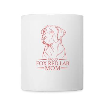 Proud Fox Red Lab Mom - Mug - white - Front