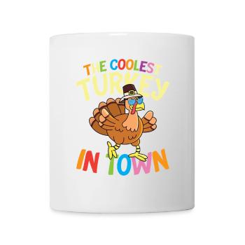 The coolest turkey in town - Tasse - Weiß - Vorne
