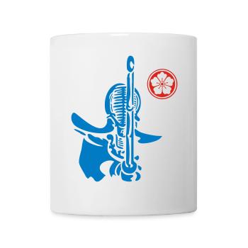 Kendo & Mon Wappen - Tasse - Weiß - Vorne