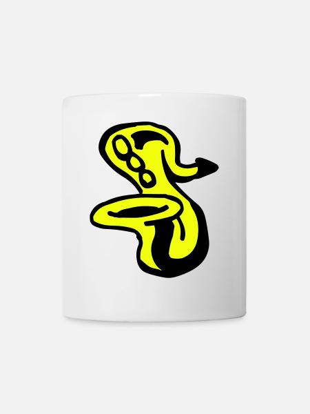 Saxophon - Tasse - Weiß